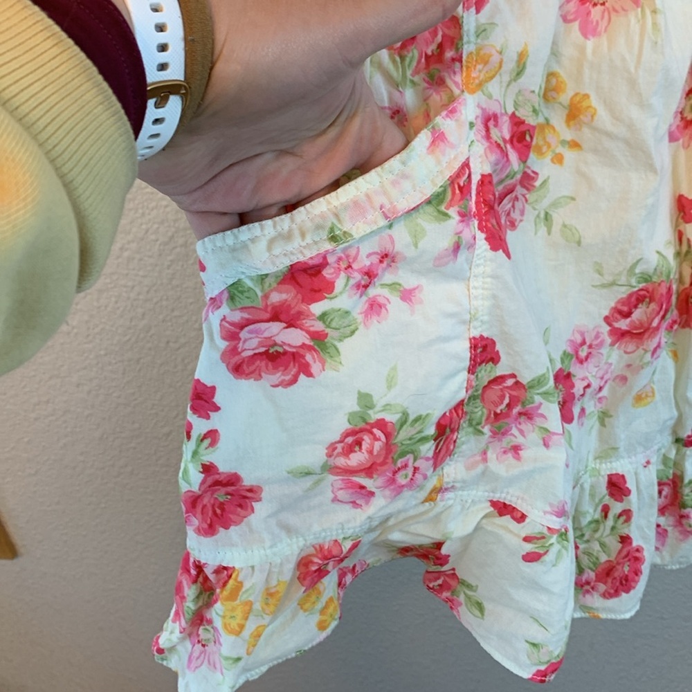 Abercrombie kids floral summer dress sz L sweetheart neckline casual school - Picture 4 of 8